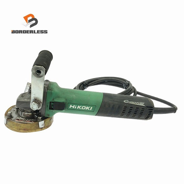 ☆中古品☆ HIKOKI ハイコーキ 100mm 電子ディスクグラインダ G10YE2 紅蓮 集じんカバー付き 電動工具 研磨 研削117740 - 1