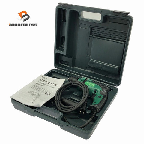 ☆比較的綺麗☆HITACHI 日立工機 100V 10mm 変速ドリル D10VH ケース付 コード式 電気ドリル 電動ドリル 穴あけ 穿孔136316
