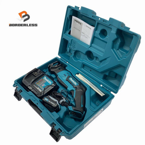 ☆未使用品☆makita マキタ 10.8V 充電式レシプロソー JR104DSH バッテリ1個(1.5Ah) 充電器 ケース付 コードレスセーバソー130599