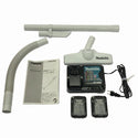 ☆比較的綺麗☆makita マキタ 10.8V 充電式クリーナー CL108FDSHW バッテリ(10.8V1.5Ah)2個 充電器 ノズル付き108120 - 10