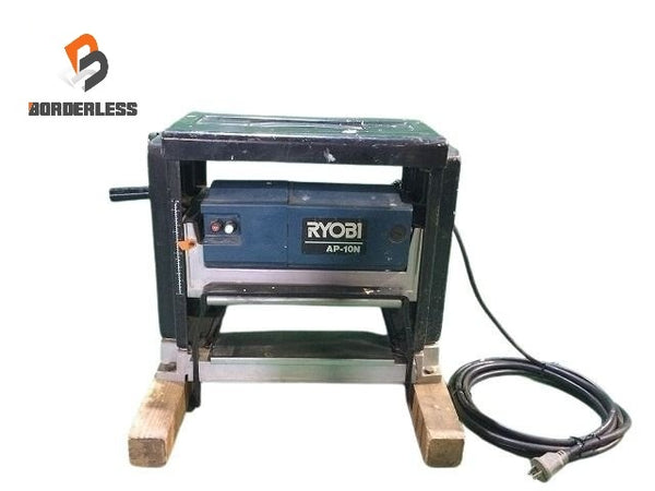 ☆中古品☆ROYBI リョービ 100V 自動カンナ AP-10N コード式 自動かんな 電動カンナ プレーナー 木材加工 切削 大工道具116978 - 1