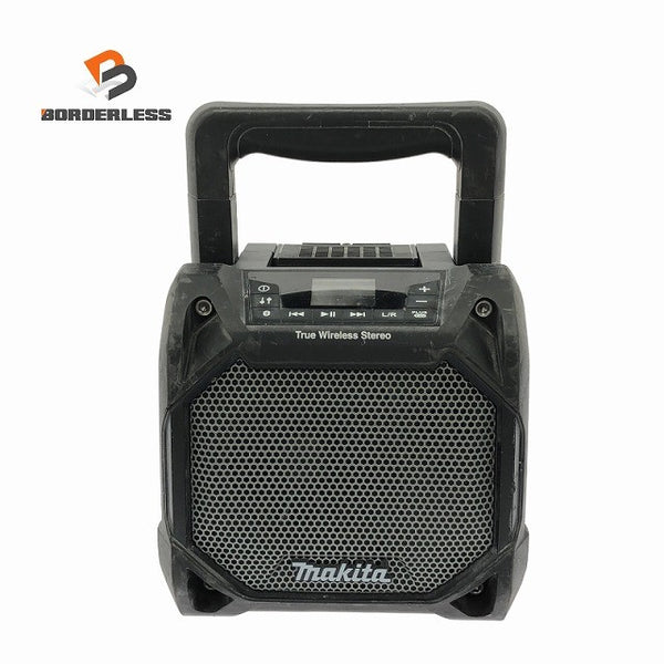 ☆中古品☆makita マキタ 10.8V～18V 充電式スピーカー MR203 本体のみ 黒/ブラック Bluetooth 現場スピーカー アウトドア 音楽 ♪128237 - 1