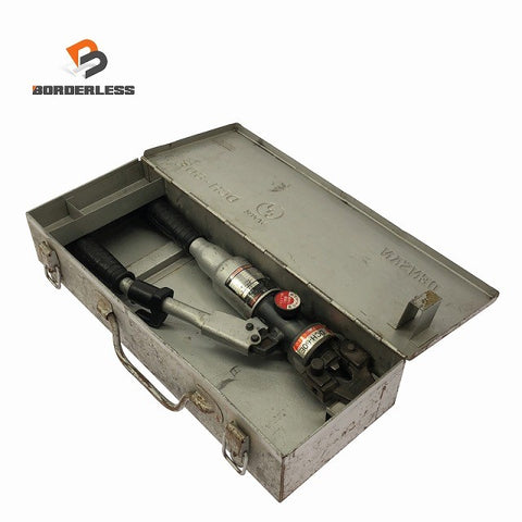 ☆中古品☆DENSAN デンサン 手動油圧式圧着工具 DCH-60E/DCH60E ケース付き 圧着機 ハンドプレス ハンドツール129356