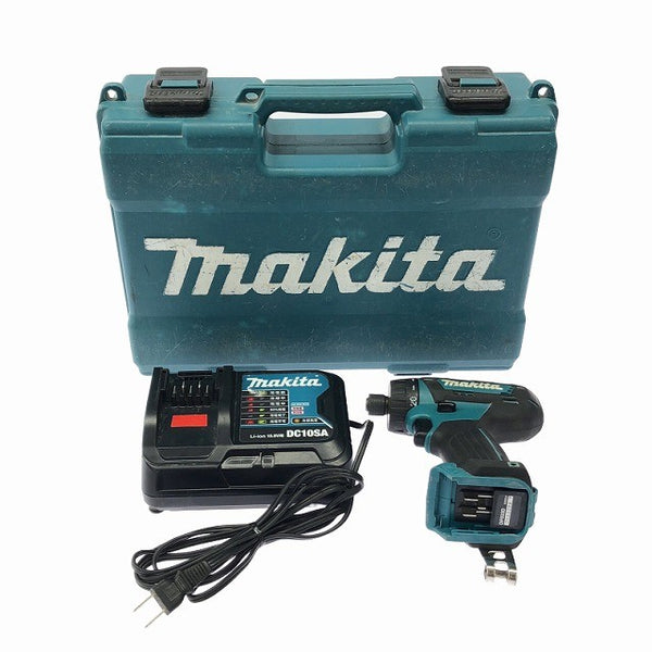 ☆中古品※バッテリ無し☆makita マキタ 10.8V 充電式ドライバドリル DF033D 充電器 DC10SA ケース付 コードレス 締付け136086 - 3