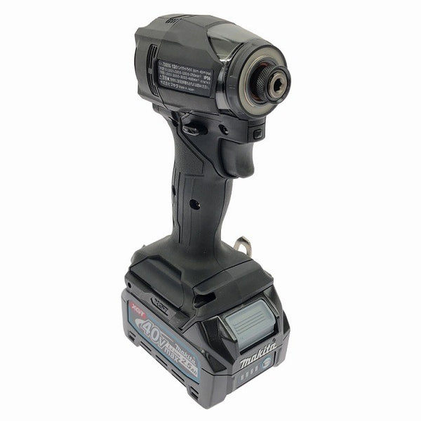 ☆未使用品☆makita マキタ 40Vmax 充電式インパクトドライバ TD005GRDXB 黒/ブラック バッテリ2個(2.5Ah) 充電器 ケース付135244 - 5