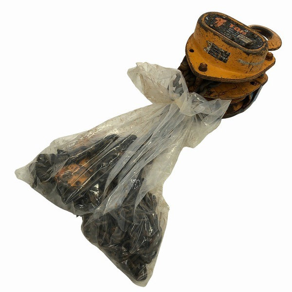 ☆中古品2個セット☆KITO キトー チェーンブロック M3形 CB010 荷重1.0ton/1ton 揚程2.5m 手動式 チェンブロック 吊り具 荷揚げ機136338 - 2