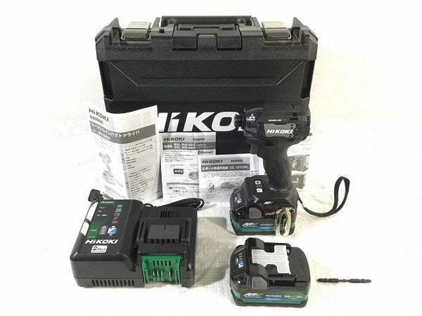 ☆未使用品☆ HIKOKI ハイコーキ 36V インパクトドライバー WH36DD(2XHBSZ) 黒/ストロングブラック Bluetooth対応 フルセット126560 - 3