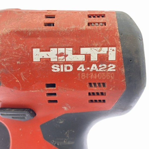 ☆中古品☆HILTI ヒルティ 22V 充電式インパクトドライバー SID4-A22 バッテリ1個(3.0Ah)付 コードレス バッテリー式118033 - 7