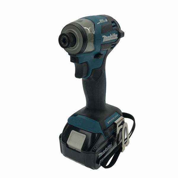 ☆極美品☆makita マキタ 18V 充電式インパクトドライバ TD173DRGX 青/ブルー バッテリー2個(18V 6.0Ah)充電器 ケース付 コメ有120626 - 4