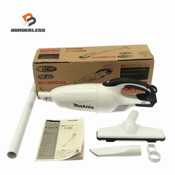 ☆極美品☆makita マキタ 14.4V 充電式クリーナ CL140FD ノズル 説明書付118808 - 1