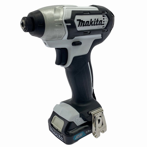 ☆未使用品☆makita マキタ 10.8V 充電式インパクトドライバ TD110DSHSW 白 バッテリー1個(10.8V 1.5Ah) 充電器 ソフトケース付130305 - 4