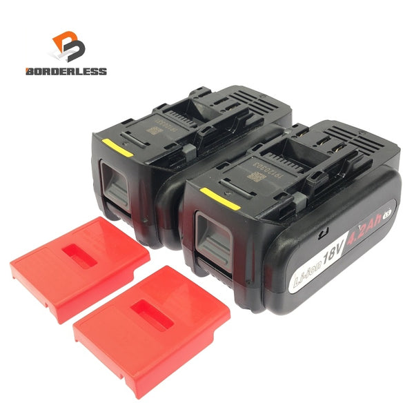 ☆未使用品 2個セット☆Panasonic パナソニック 18V 4.2Ah 純正 リチウムイオン電池パック EZ9L51 LSタイプバッテリー 蓄電池118595 - 1