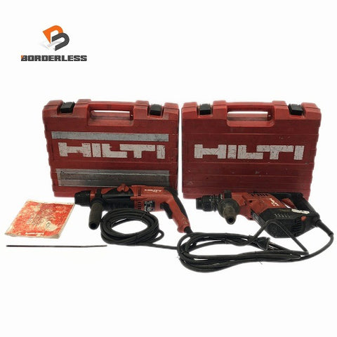 ☆中古品2点セット コメント有☆HILTI ヒルティ 100V ハンマドリル TE2/TE5 ケース付き ハツリ はつり 斫り 電動工具135351