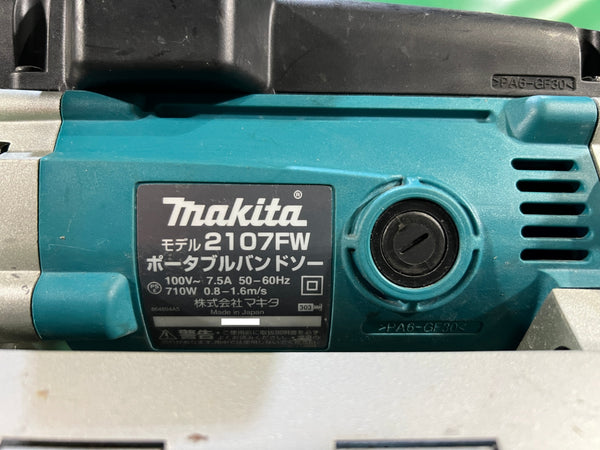 ☆中古品☆makita マキタ 100V ポータブルバンドソー 2107FW スタンド付 コード式 帯鋸切断機 鉄工用 パイプ切断機131491 - 10