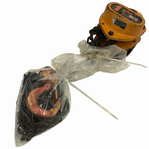 ☆中古品2個セット☆KITO キトー チェーンブロック M3形 CB010 荷重1.0ton/1ton 揚程2.5m 手動式 チェンブロック 吊り具 荷揚げ137279 - 0