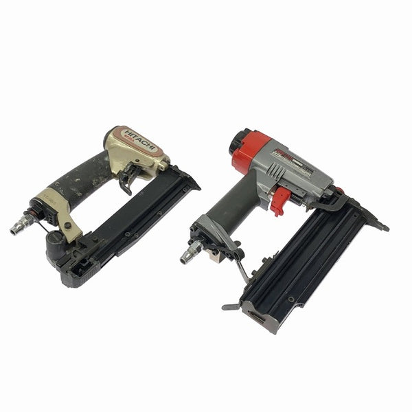☆中古品セット☆HITACHI 日立工機 常圧 ピン釘打機 NP35A RYOBI エア釘打機 RF-500 ゴーグル付 ピンタッカ エアーツール108335 - 3