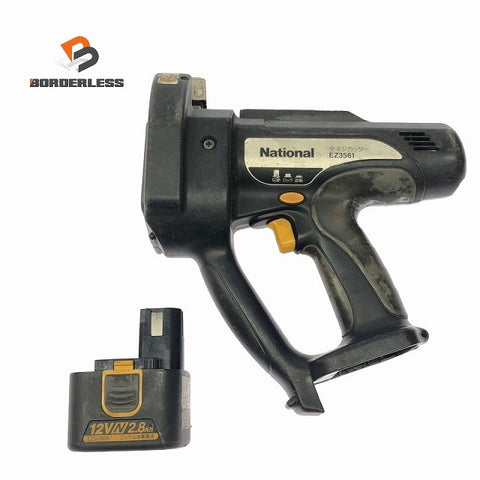 ☆中古品☆National ナショナル 12V 全ネジカッター EZ3561 バッテリー1個(2.8Ah) 松下電工 パナソニック 寸切りボルト 切断119418