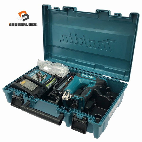 ☆比較的綺麗☆makita マキタ 18V 充電式タッカ ST421D 充電器 ケース付 電動工具 タッカー コードレス 大工道具 内装 リフォーム133868 - 1