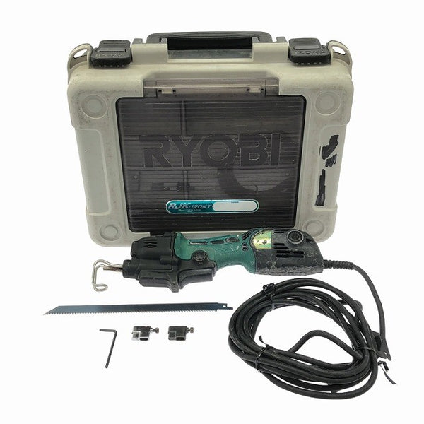 ☆中古品☆RYOBI リョービ 100V 小型レシプロソー RJK-120KT ケース付 コード式 電気のこぎり セーバソー セーバーソー115189 - 3