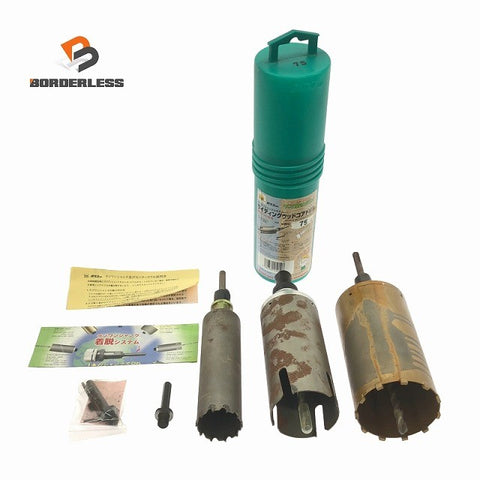 ☆中古品3点セット☆ハウスBM ハウスビーエム 75Φ サイディングウッドコアドリル SWC 75 型式不明コアビット 90Φ/50Φ124002 - 0