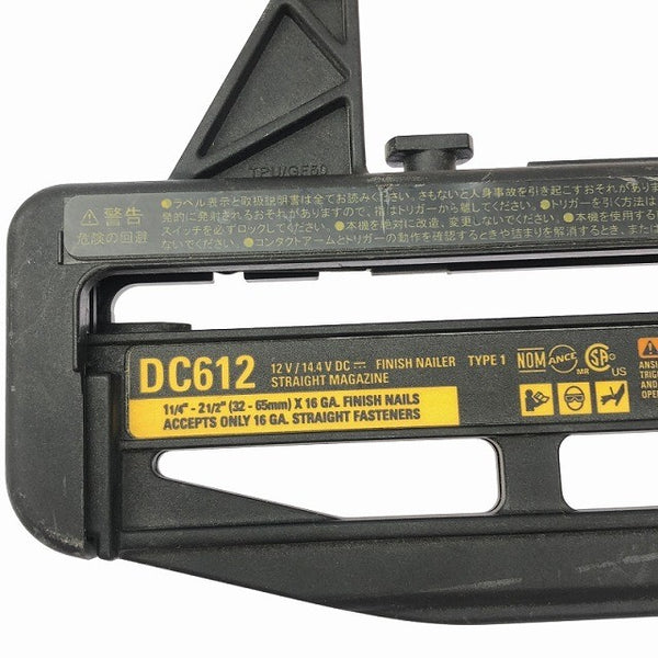 ☆中古品☆ DEWALT デウォルト 14.4V 充電式ブラッドネイラ DC612 本体+バッテリー1個(6.0Ah)+ブラッドネイル専用釘114684 - 9