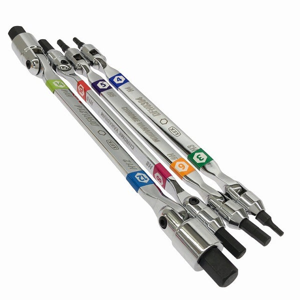 ☆送料無料 未使用品☆Pro-Auto SEK スエカゲツール 4本組ダブルフレックスヘキサゴンレンチ DFH-4S 六角レンチ136623 - 3