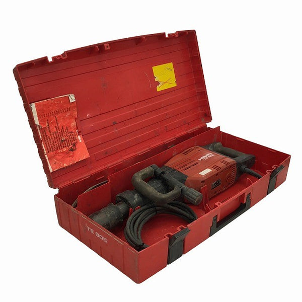 ☆中古品☆HILTI ヒルティ 100V 電動ハツリ機 TE905 ケース付 電動ハンマー コンクリートブレーカー はつり機 斫り機 破砕 粉砕130674 - 2