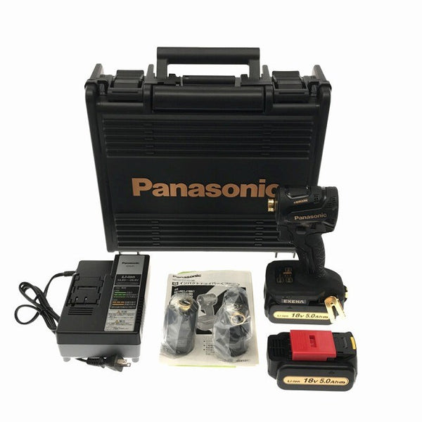☆未使用品☆Panasonic パナソニック 18V 充電式インパクトドライバー EZ1PD1T1G アタッチメント バッテリー2個(18V 5.0Ah) 充電器136549 - 3