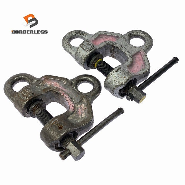 ☆中古品2個セット☆EAGLE CLAMP イーグルクランプ ねじ式全方向クランプ SBB-1t 荷重1ton 鉄鋼用 スクリュークランプ 吊りクランプ130948 ☆中古品2個セット☆EAGLE CLAMP イーグルクランプ ねじ式全方向