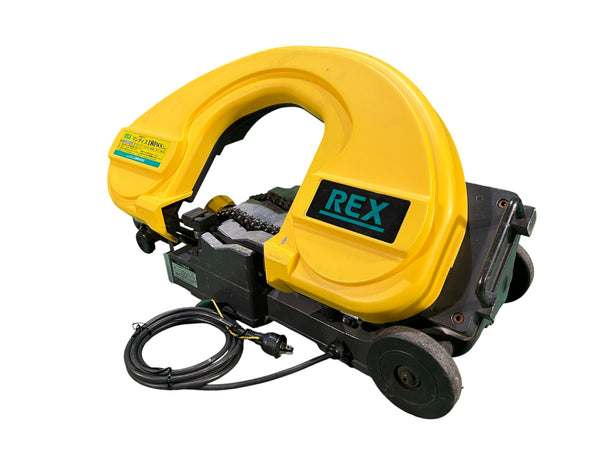 ☆中古品☆REX レッキス 100V マンティス180WS XB180WS チェーンバイス式 バンドソー パイプ切断機 帯鋸切断機123303 - 2