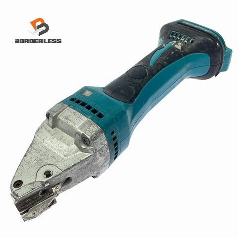 ☆中古品☆makita マキタ 14.4V 1.6mm 充電式ストレートシャー JS160D 本体のみ コードレス 直線切りカッター 板金切断機129604