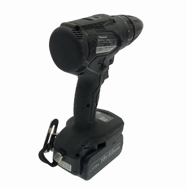 ☆中古品☆Panasonic パナソニック 14.4V/18V 充電振動ドリル＆ドライバー EZ79A3LJ2G-B 黒 バッテリ2個()18V5.0Ah) 充電器 ケース - 6