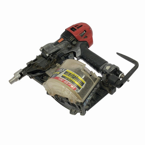 ☆中古品☆MAX マックス 65mm 高圧エア釘打ち機 HN-65FW1 型枠モデル 高圧エアホース付き エアツール 大工道具 内装 - 0