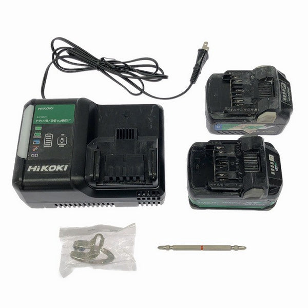 ☆中古品☆ HIKOKI ハイコーキ 36V 13mm コードレス振動ドライバドリル DV18DE 本体+バッテリー2個+充電器+ケース 116482 - 10