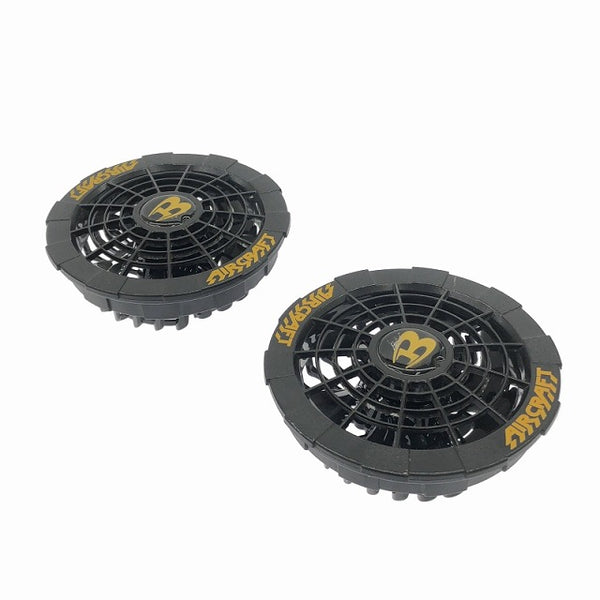 ☆中古品セット☆BURTLE バートル 12V エアークラフト用バッテリー AC230 ファンユニット 黒 空調作業服用 熱中症対策 京セラ114336 - 3
