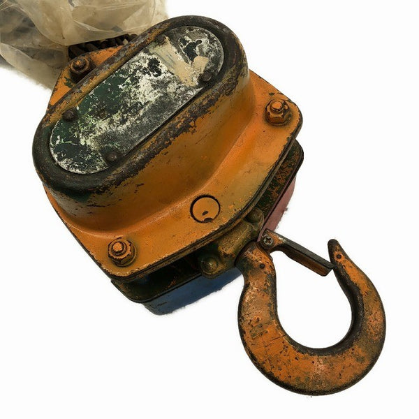 ☆中古品2個セット☆KITO キトー チェーンブロック CB010 M3形 荷重1.0ton/1ton 揚程2.5m 手動式 チェンブロック 吊り具 荷揚げ135813 - 3