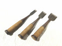 ☆中古品☆瓢箪 ひょうたん印 追い入れ鑿 9本セット 1分/3mm～1寸6分/48mm 追入れ鑿 叩き鑿 ノミ のみ 大工道具 木材加工111144 - 6