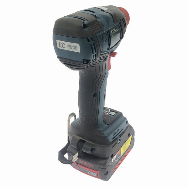 ☆比較的綺麗☆BOSCH ボッシュ 18V コードレスインパクトドライバー/レンチ GDX18V-200C バッテリ2個(5.0Ah 2.0Ah) 充電器 ケース付135765 - 4