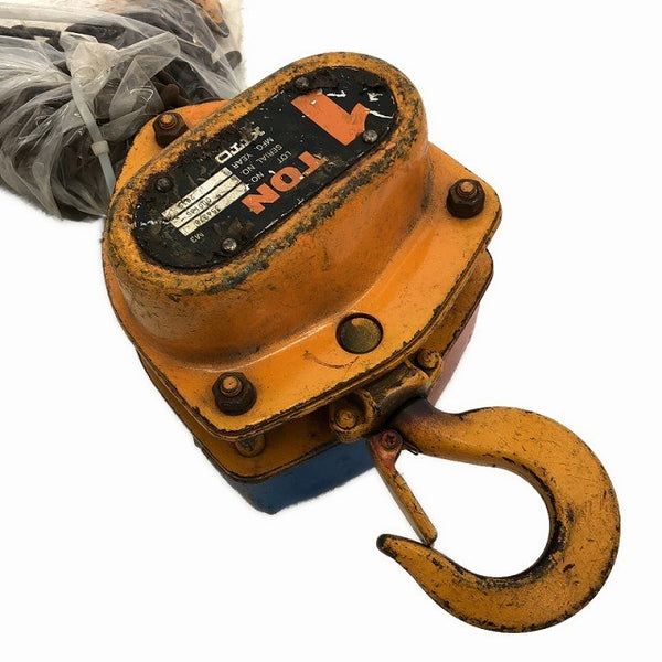 ☆中古品2個セット☆KITO キトー チェーンブロック M3形 CB010 荷重1.0ton/1ton 揚程2.5m 手動式 チェンブロック 吊り具 荷揚げ機135611 - 3