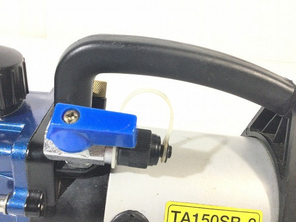 ☆中古品☆TASCO タスコ オイル逆流防止弁付 ウルトラミニツーステージ真空ポンプ TA150SB-2 ケース付 コード式 エアコン取付130141 - 9