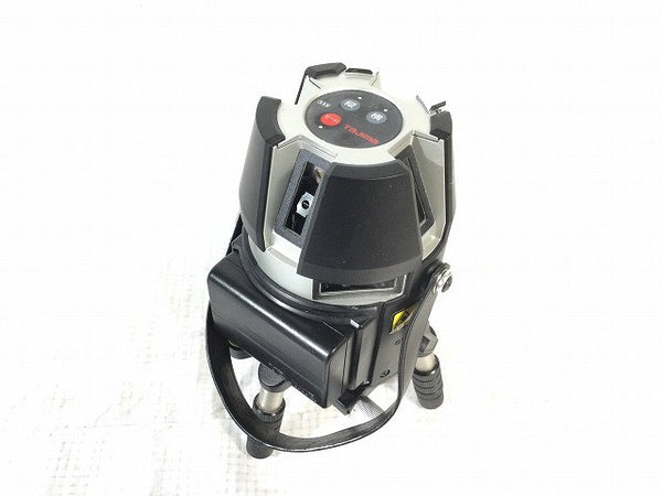☆中古品☆TAJIMA タジマ ブルーグリーンレーザー墨出し器 ZEROBL-KJC 受光器(RCV-G) バッテリ1個 ケース付116628 - 7