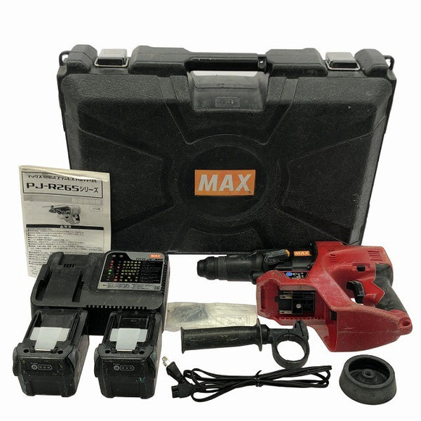 ☆中古品☆MAX マックス 25.2V 充電式ブラシレスハンマドリル PJ-R265 バッテリー2個(4.0Ah)付 充電器/ケース付136038 - 3