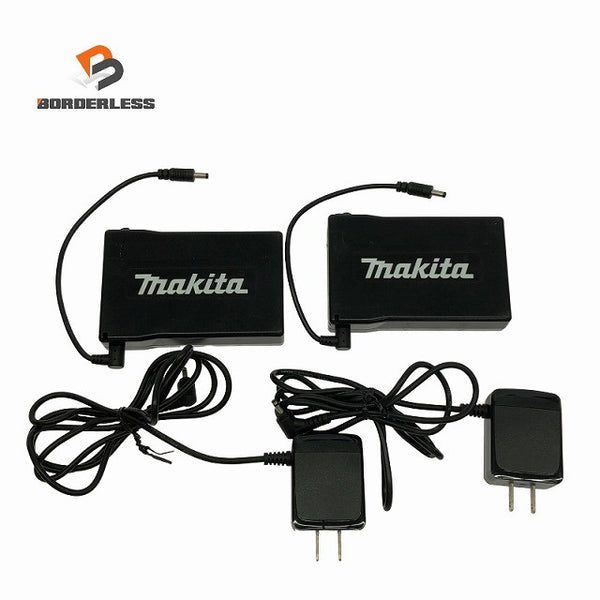 ☆中古品2個セット☆makita マキタ 7.6V 54Wh 充電式ファンジャケット専用バッテリー BL07150B A-68507 ACアダプタ付 空調作業服用132820 - 1