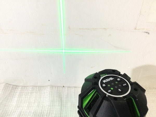 ☆未使用品☆ムラテックKDS 電子整準高輝度レーザー墨出器 DSL-93RG 受光器 バッテリ2個 ケース付 リアルグリーンレーザー墨出し器119060 - 8