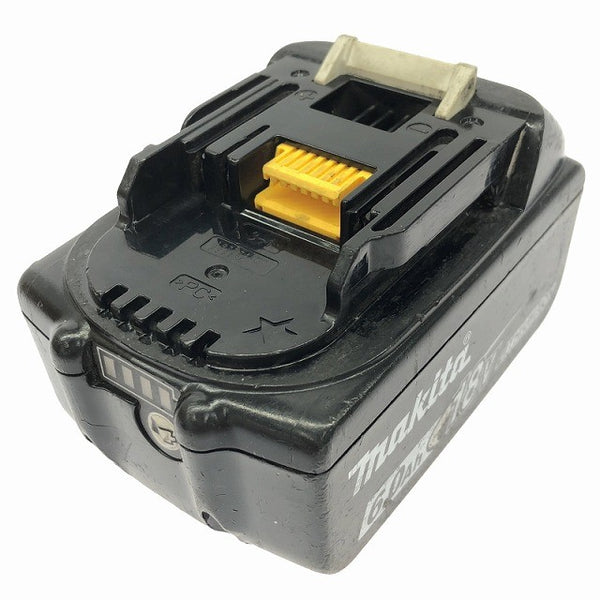 ☆中古品2点☆makita マキタ 18V 6.0Ah 純正 リチウムイオンバッテリー BL1860B 2個 残量表示付 急速充電対応 蓄電池 充電池137463 - 4