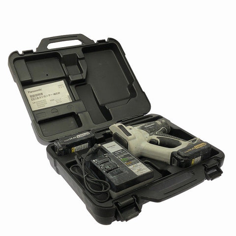 ☆中古品☆Panasonic パナソニック 14.4V/ 充電全ネジカッター EZ4540 バッテリ2個(3.3Ah) 充電器 ケース付 充電式 全ねじカッター130429 - 0