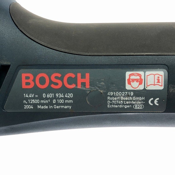 ☆中古品☆BOSCH ボッシュ 14.4V 100mm 充電式ディスクグラインダー GWS 14.4V/GWS14.4V バッテリ2個 充電器 刃複数付き129069 - 8