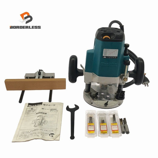 ☆美品☆makita マキタ 100V 電子ルーター 3612C コード式 トリマー 木材加工 切削 電動工具 日曜大工 DIY134922 - 1