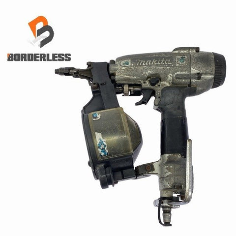 ☆中古品☆makita マキタ 50mm 常圧/一般圧 エア釘打機 AN504 ケース付 エア釘打ち機 コイルネイラ ロール釘打機 ロール釘打ち機