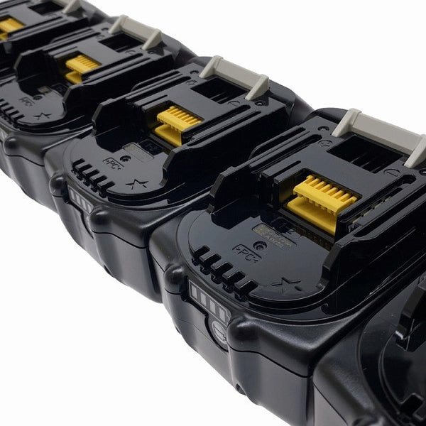 ☆未使用品5個セット☆makita マキタ 18V 6.0Ah 純正 リチウムイオンバッテリー BL1860B 残量表示付 リチウムイオン電池 蓄電池135138 - 7
